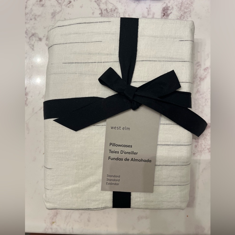 West Elm European Flax Linen Pillowcases